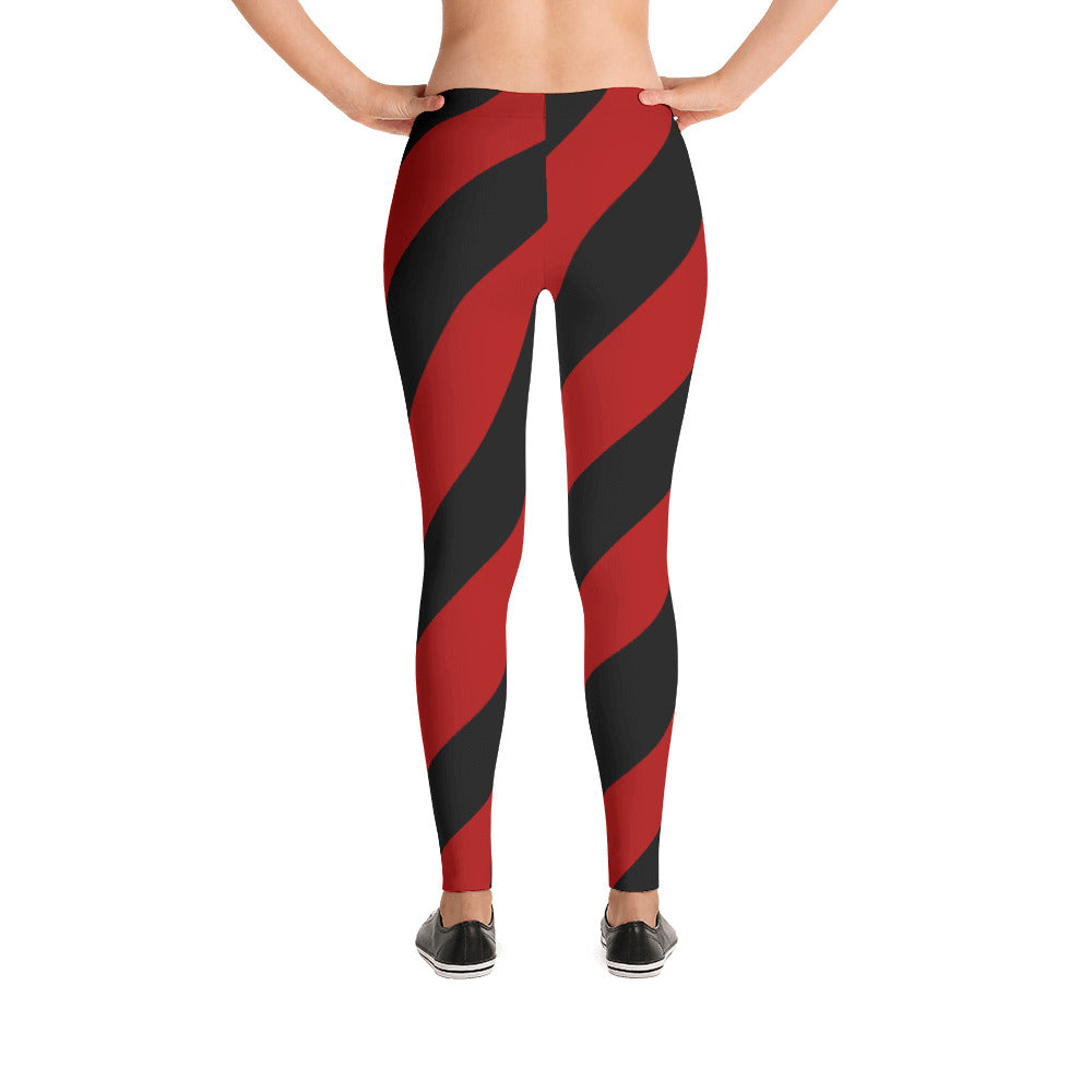 Team Stripes Red & Black Striped Leggings – The Uncommonwealth of