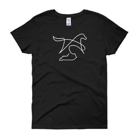 MINIMALIST HORSE AND KENTUCKY Women's short sleeve t-shirt