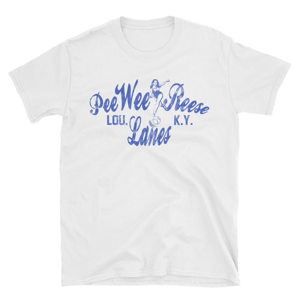 Pee Wee Reese Lanes (White) Unisex Short Sleeve T-Shirt True Royal / M