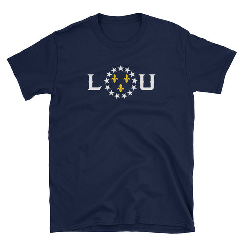 LOUISVILLE VINTAGE SEAL L-O-U Short-Sleeve Unisex T-Shirt