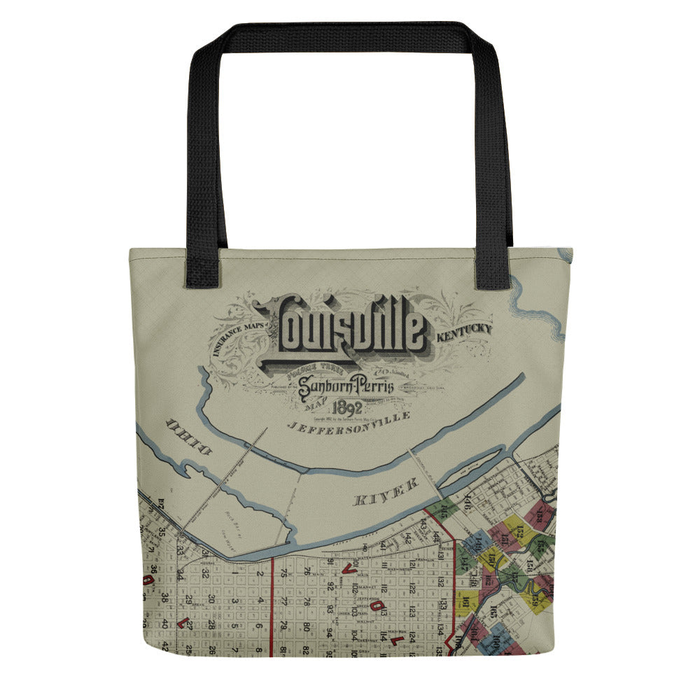 Vintage Louisville City Map Tote bag – The Uncommonwealth of Kentucky
