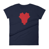 THE HEART OF AMERICA Women's short sleeve t-shirt