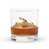 Rocks glass - Metallica-style "Bourbon" graphic