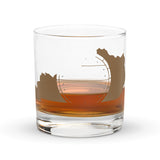 Rocks glass - Kentucky Barrel Cutout