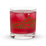 Rocks glass - Kentucky State Christmas Dot Pattern