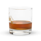 Rocks glass - Metallica-style "Bourbon" graphic