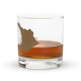 Rocks glass - Kentucky Barrel Cutout