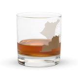 Rocks glass - Kentucky Barrel Cutout