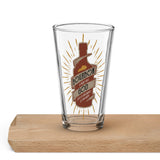 God and Bourbon Shaker pint glass