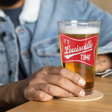 It's Louisville Time Shaker pint glass