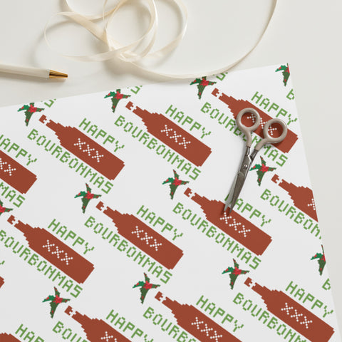 Bourbon Christmas Wrapping paper sheets