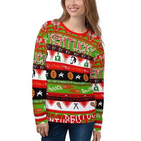 Kentucky Icons Ugly Christmas Unisex Sweatshirt