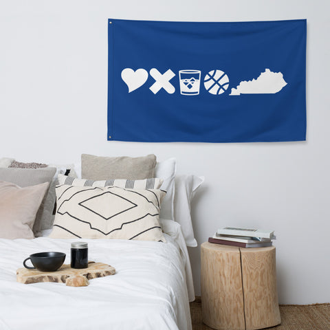 Love, Death, Bourbon, Basketball, Kentucky Flag