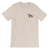 GALLANT FOX BOURBON (front and back) Unisex short sleeve t-shirt
