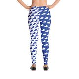 Kentucky blue and white -- split -- Leggings