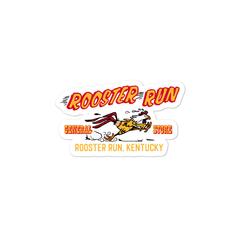 Rooster Run Bubble-free stickers