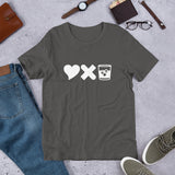 Love, Death, and Bourbon Short-Sleeve Unisex T-Shirt