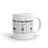 KENTUCKY PERIODIC TABLE OF ELEMENTS (BOURBON) Mug