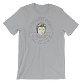 BOWMAN FIELD AIRPORT LOUISVILLE GOLDFINGER PUSSY GALORE  (front only) Unisex short sleeve t-shirt