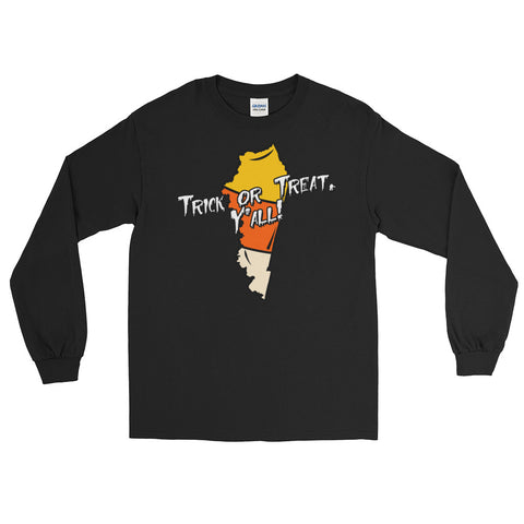 TRICK OR TREAT Y'ALL - HALLOWEEN CANDY CORN Long Sleeve T-Shirt