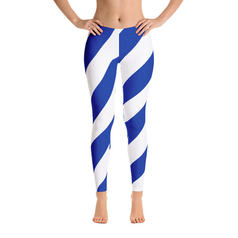 Striped High Waist Leggings Casual Every Day Stretchy - Temu