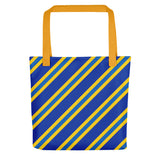 TEAM STRIPES BLUE AND GOLD Tote bag