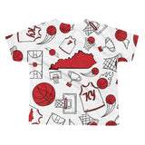 KENTUCKY BASKETBALL ICONS - RED All-over kids sublimation T-shirt