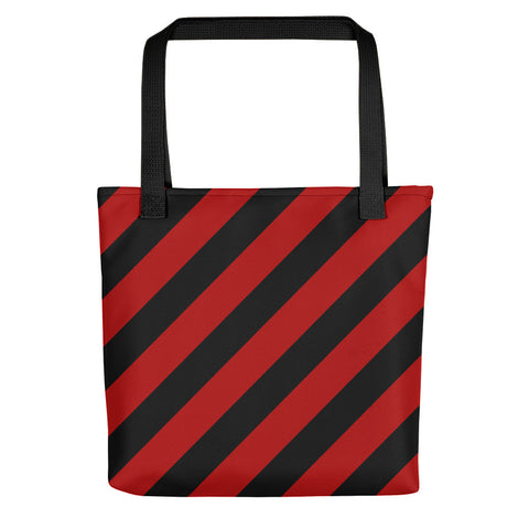 TEAM STRIPES RED & BLACK Tote bag