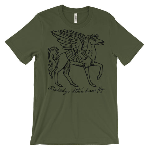 WHERE HORSES FLY Unisex short sleeve t-shirt