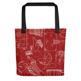 KENTUCKY BASKETBALL PATENTS (RED 2) Tote bag