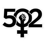 502 Girl Power Bubble-free stickers