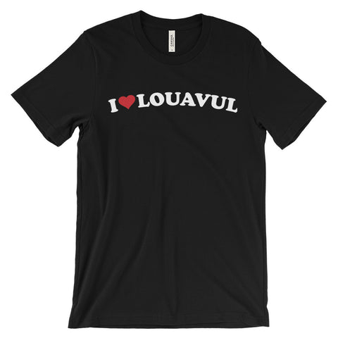 I LOVE LOUAVUL Unisex short sleeve t-shirt