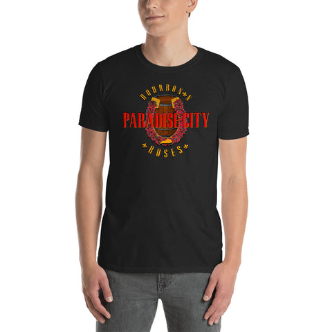 Paradise City Bourbon 'n Roses Short-Sleeve Unisex T-Shirt