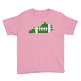 FOOTBALL-SHAPED KENTUCKY (GREEN) Youth Short Sleeve T-Shirt
