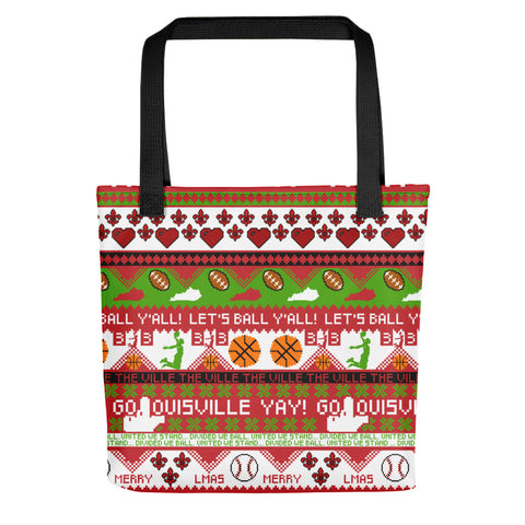 UGLY LOUISVILLE CHRISTMAS SWEATER Tote bag