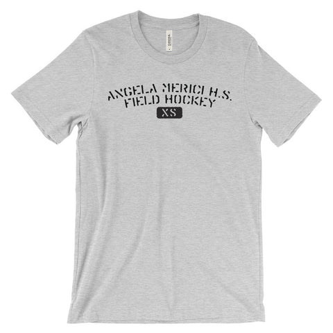 ANGELA MERICI FIELD HOCKEY Unisex short sleeve t-shirt