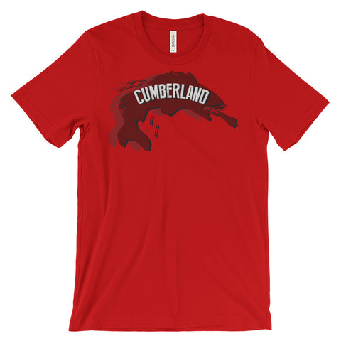 LAKE CUMBERLAND FISH Unisex short sleeve t-shirt