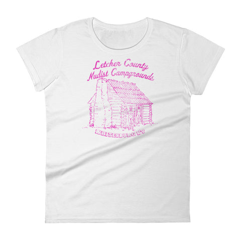 LETCHER CO. NUDIST CAMPGROUNDS Women's short sleeve t-shirt