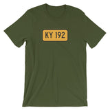 KY 192 RATTLESNAKE HIGHWAY Unisex short sleeve t-shirt