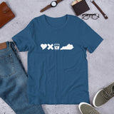 Love, Death, Bourbon, & Kentucky Short-Sleeve Unisex T-Shirt