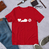 Love, Kentucky, Basketball Short-Sleeve Unisex T-Shirt