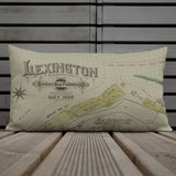 Vintage Lexington Map Premium Pillow