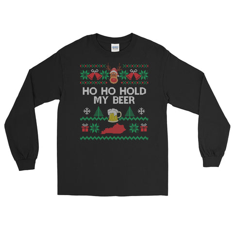 HO HO HOLD MY BEER Long Sleeve T-Shirt