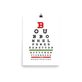 Bourbon Eyechart Enhanced Matte Paper Poster (in)