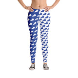 Kentucky blue and white -- split -- Leggings