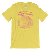 LETCHER CO. NUDIST CAMPGROUNDS Unisex short sleeve t-shirt