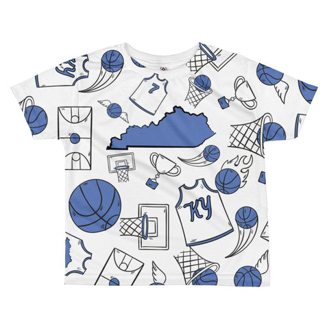 KENTUCKY BASKETBALL ICONS - BLUE All-over kids sublimation T-shirt