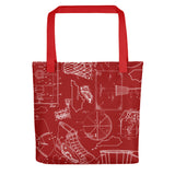 KENTUCKY BASKETBALL PATENTS (RED 2) Tote bag