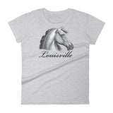 VINTAGE HORSE PROFILE LOUISVILLE SCRIPT Women's short sleeve t-shirt