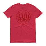 VINTAGE BASKETBALL LOU (RED) Short-Sleeve T-Shirt